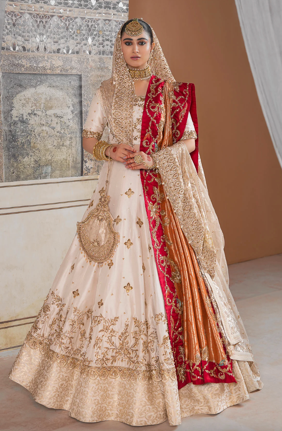 Luxury Handcrafted Bridal Dress – Custom Embroidered Wedding Gown